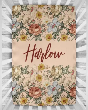 Crib Sheet - Vintage Floral