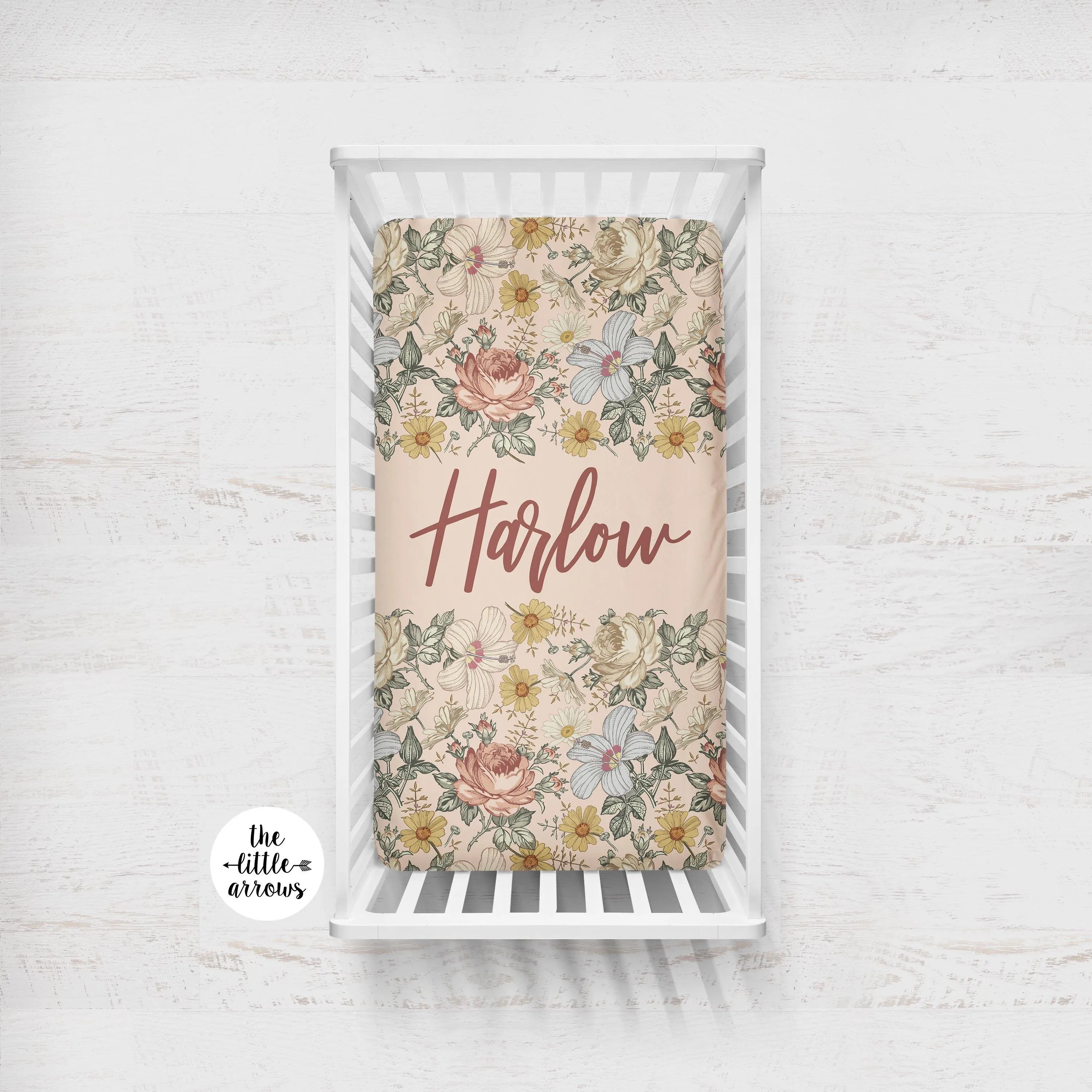 Crib Sheet - Vintage Floral