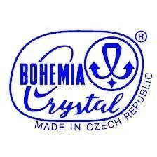 Crystalex 6pc Bohemia Colored Crystal  White Brandy Snifters Glasses Set