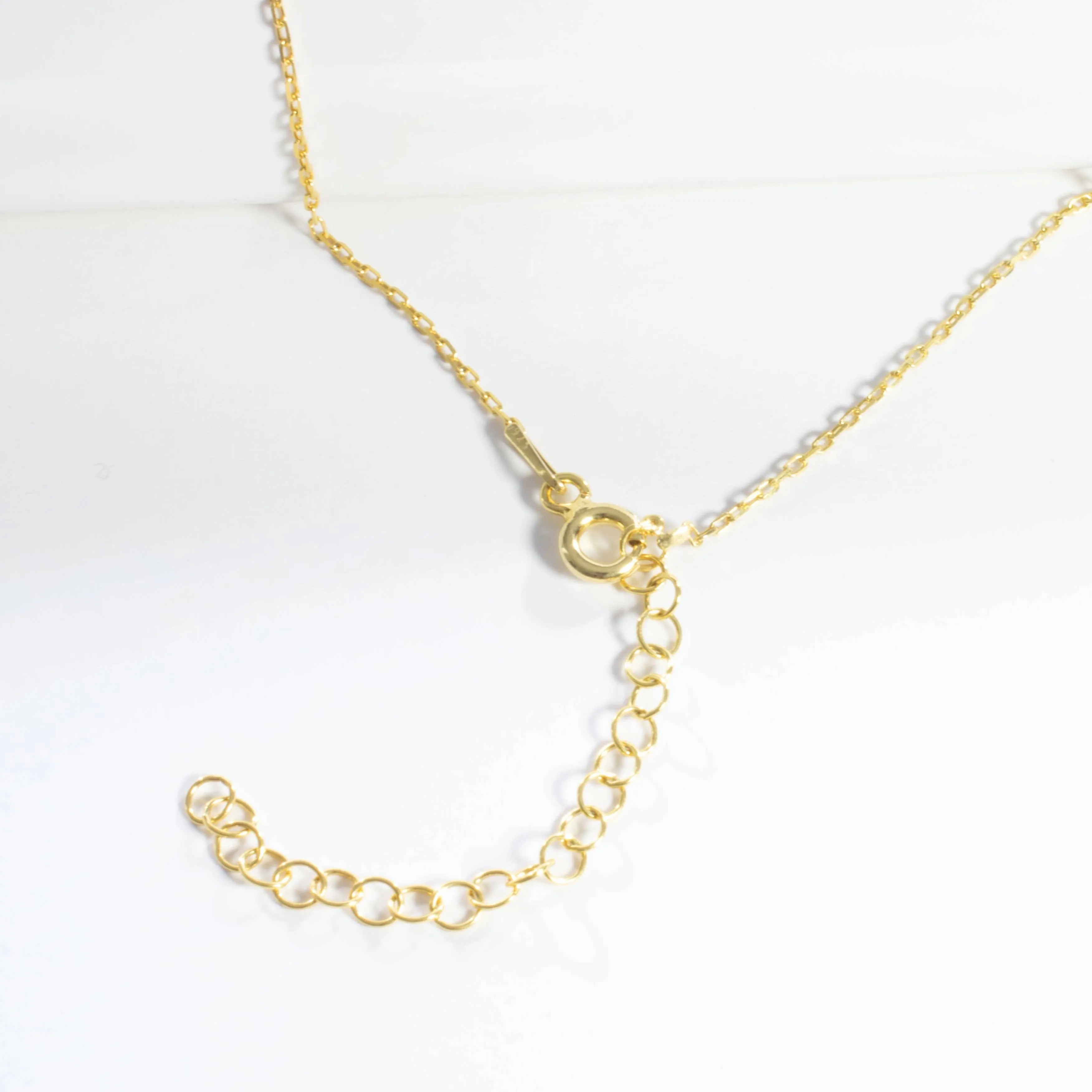 CZ Hamsa Freshwater Pearl Pendant Necklace - Gold