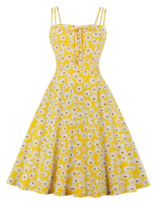 Daisy 1950S Vintage Spaghetti Strap Dress