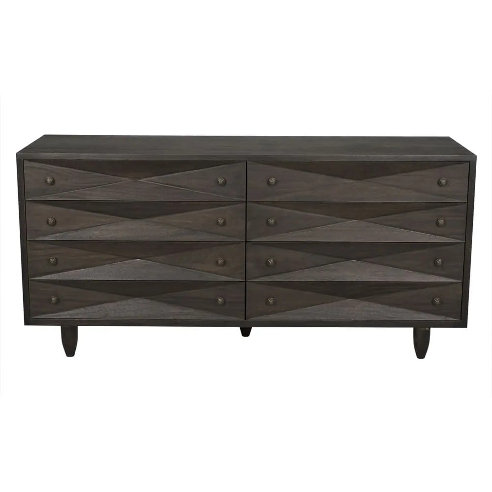 Diamond Double Chest, Ebony Walnut