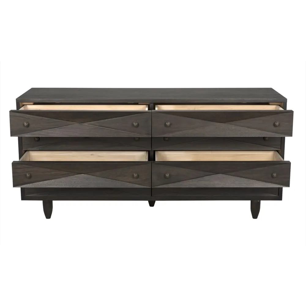 Diamond Double Chest, Ebony Walnut