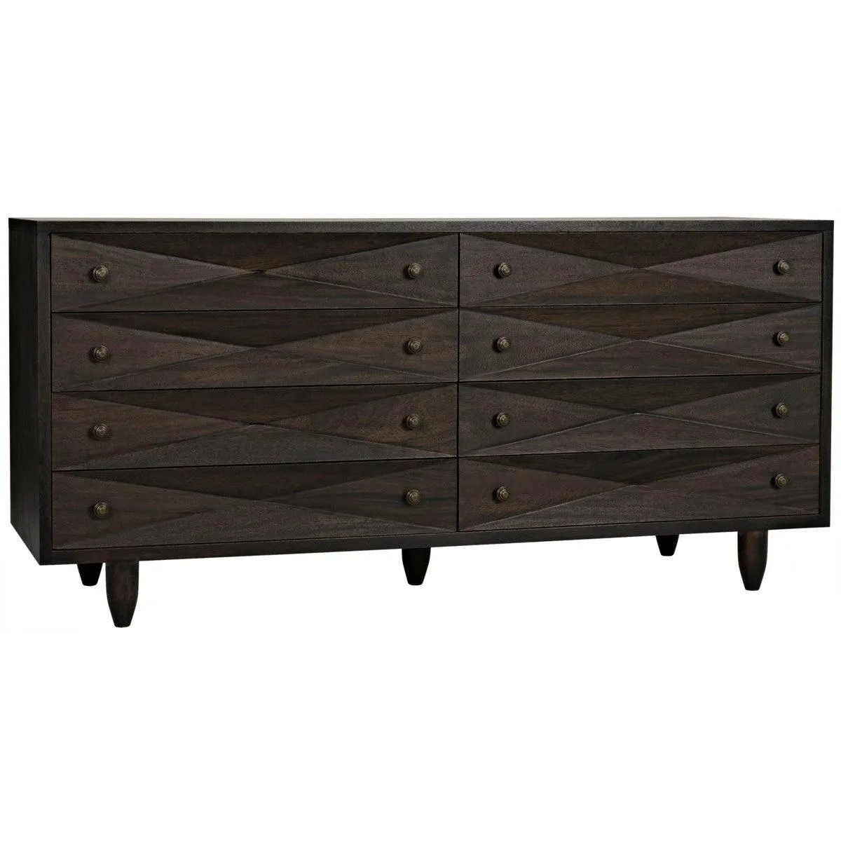 Diamond Double Chest, Ebony Walnut
