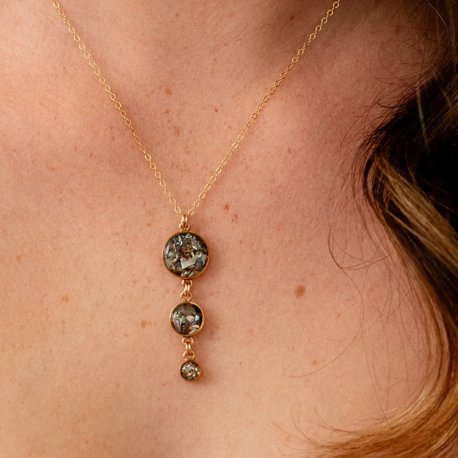 Drop Necklace -Abalone