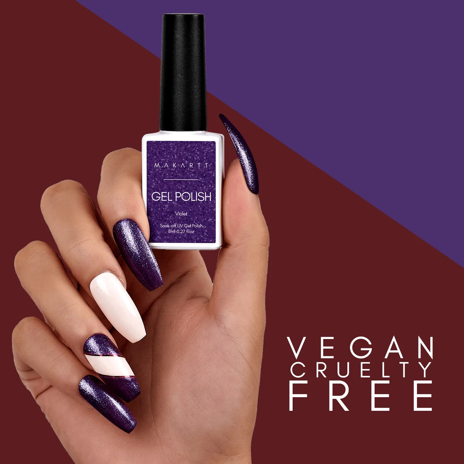 DUETS: Rouge & Violet Gel Polish Set