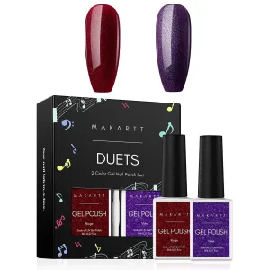 DUETS: Rouge & Violet Gel Polish Set