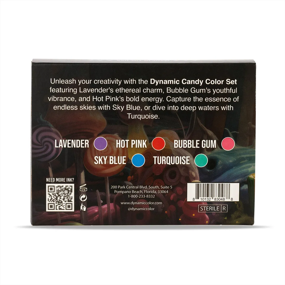 DYNAMIC TATTOO INK CANDY 1OZ COLOR SET