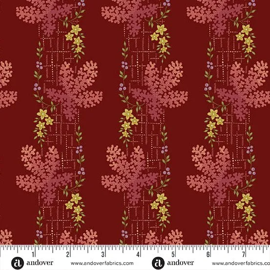 Edyta Sitar | Dahlia | Tree Moss | Crimson
