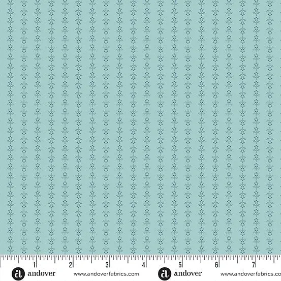 Edyta Sitar | Sewing Basket | Dancing Nancy | Turquoise
