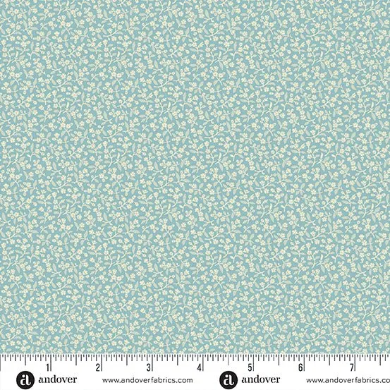 Edyta Sitar | Sewing Basket | Sweet Alyssum | Tourquoise