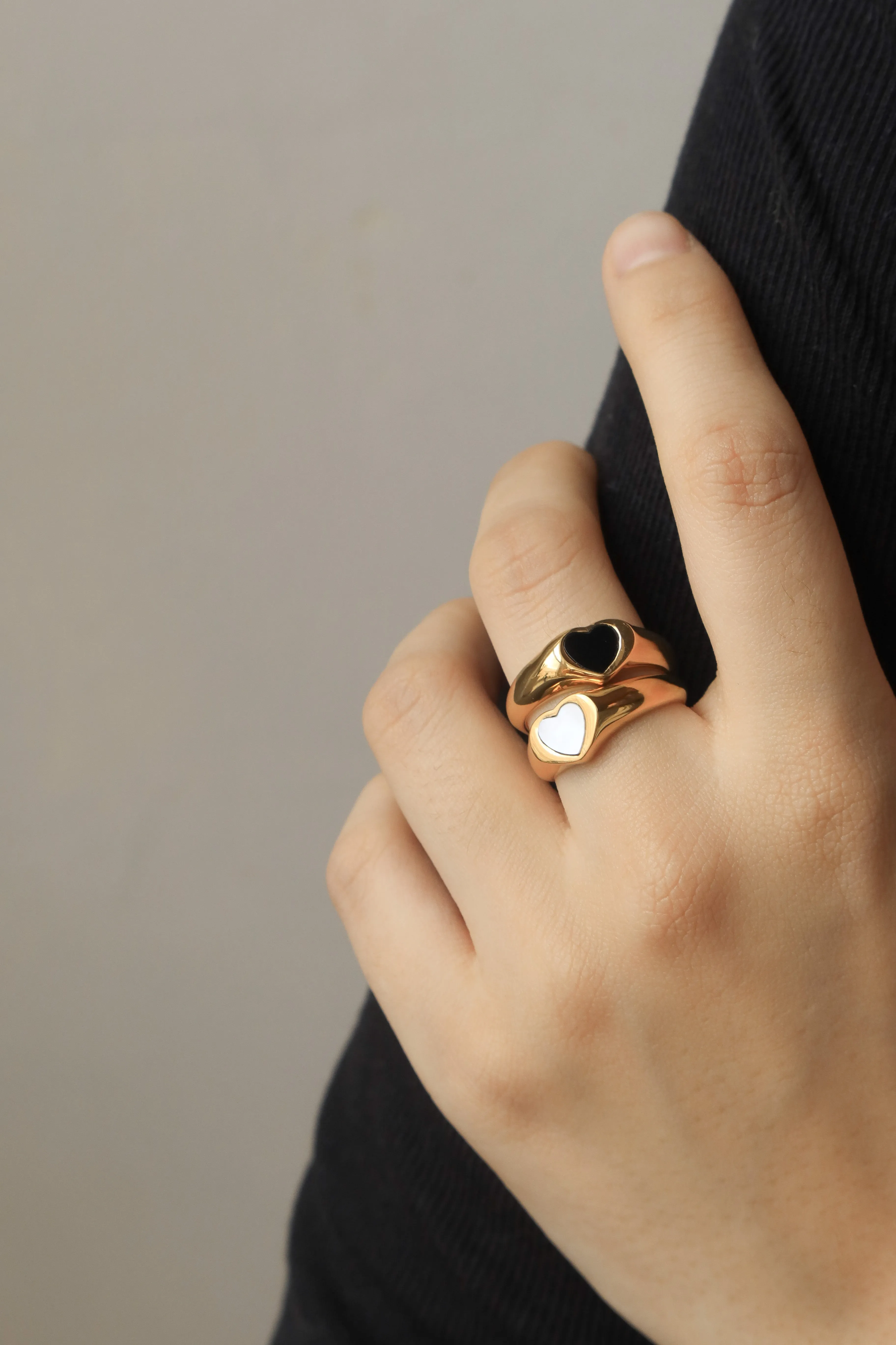 Enamel Heart Ring