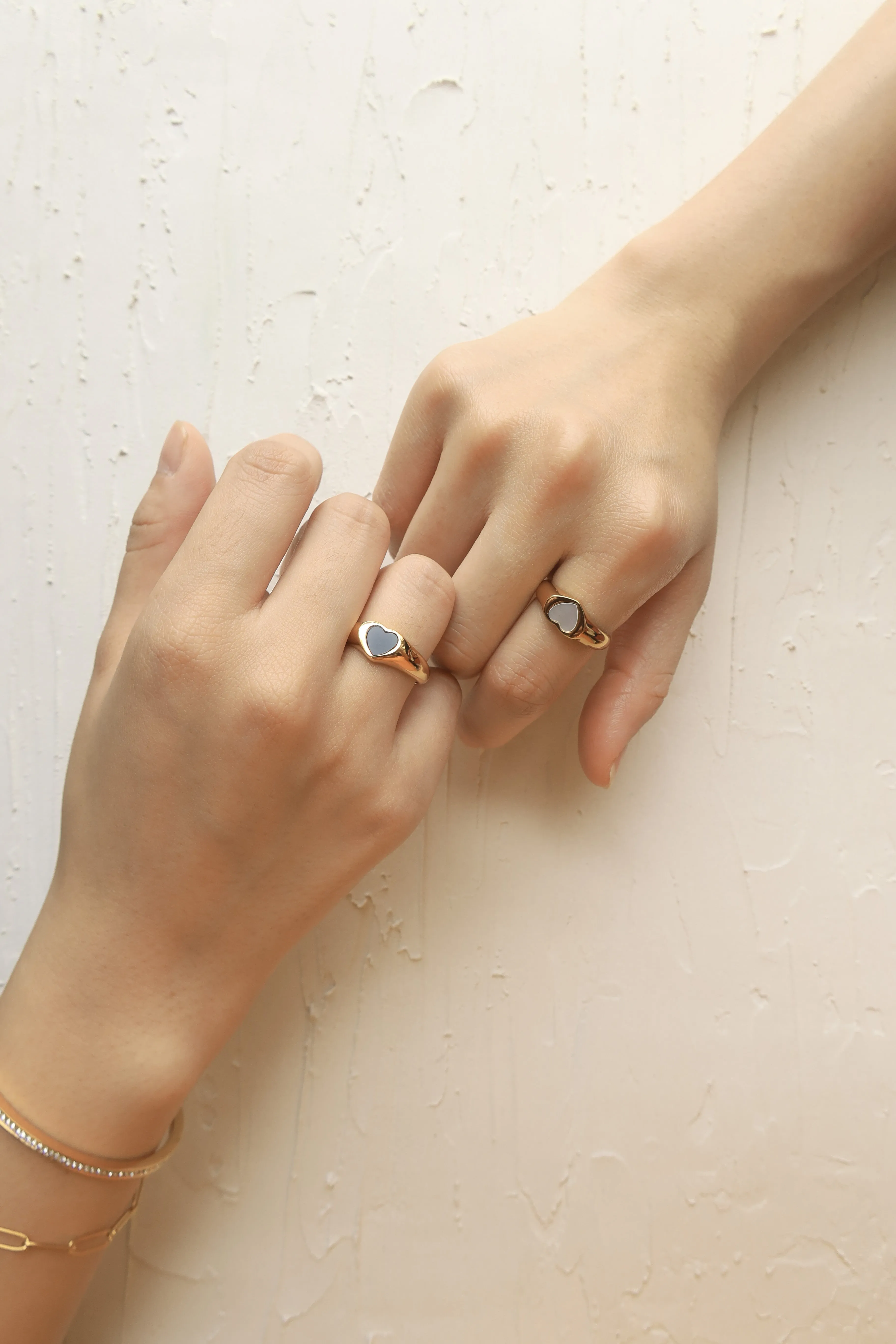 Enamel Heart Ring