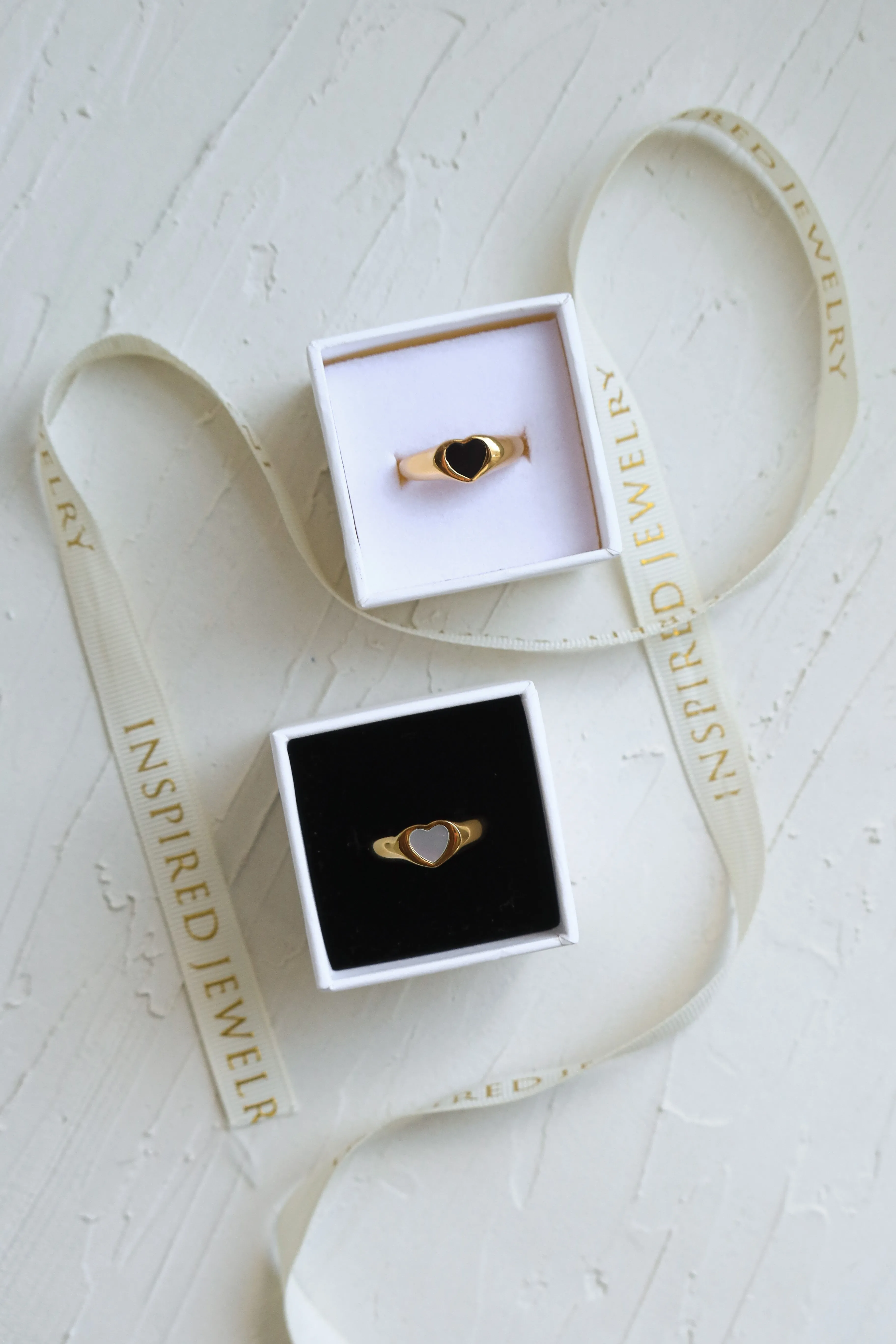 Enamel Heart Ring