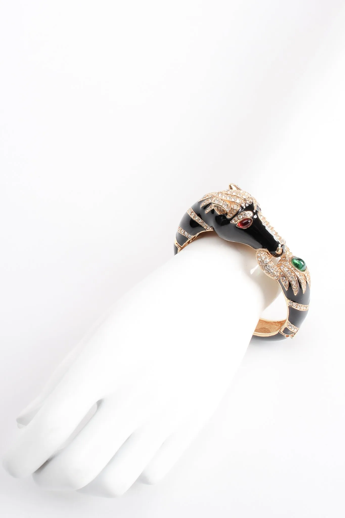 Enamel Jeweled Horse Bracelet