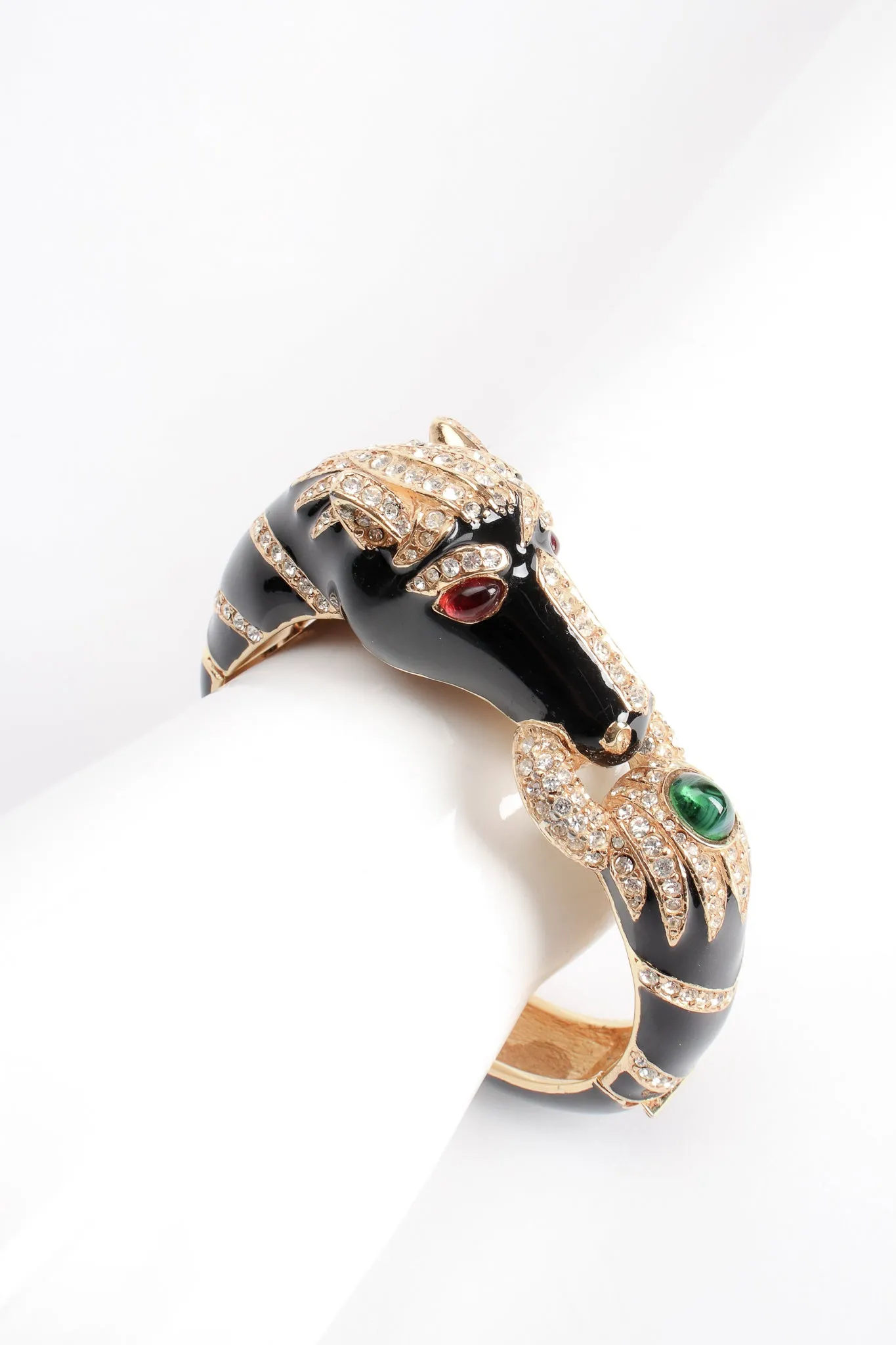 Enamel Jeweled Horse Bracelet