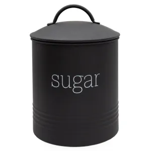 Enamelware Black Sugar Canister (Case of 8)
