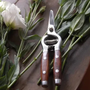 Flower Snips - Wood Handled