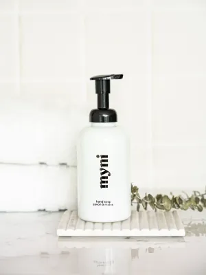 Foaming hand soap glass bottle