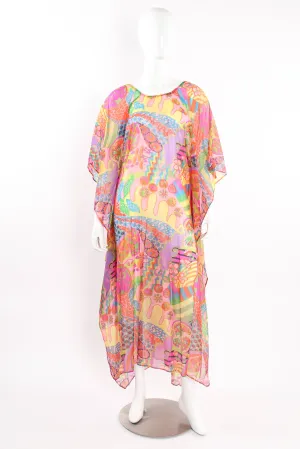 Geometric Floral Caftan