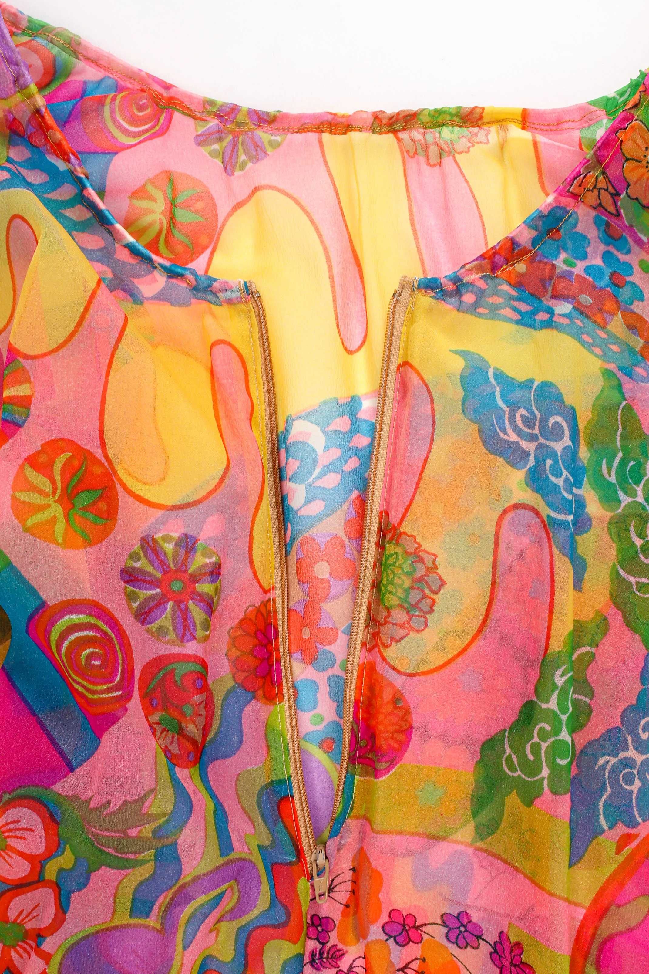 Geometric Floral Caftan