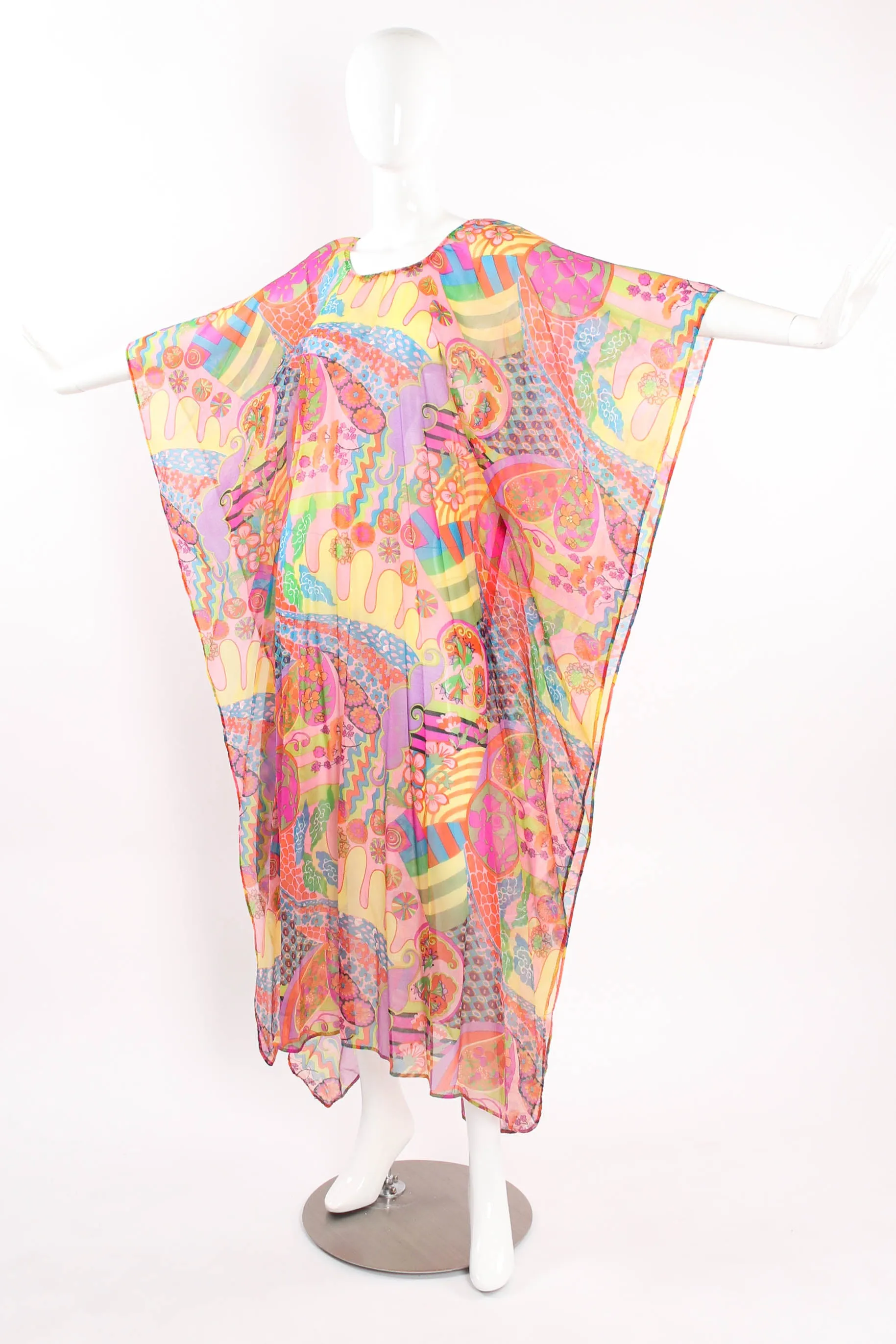 Geometric Floral Caftan