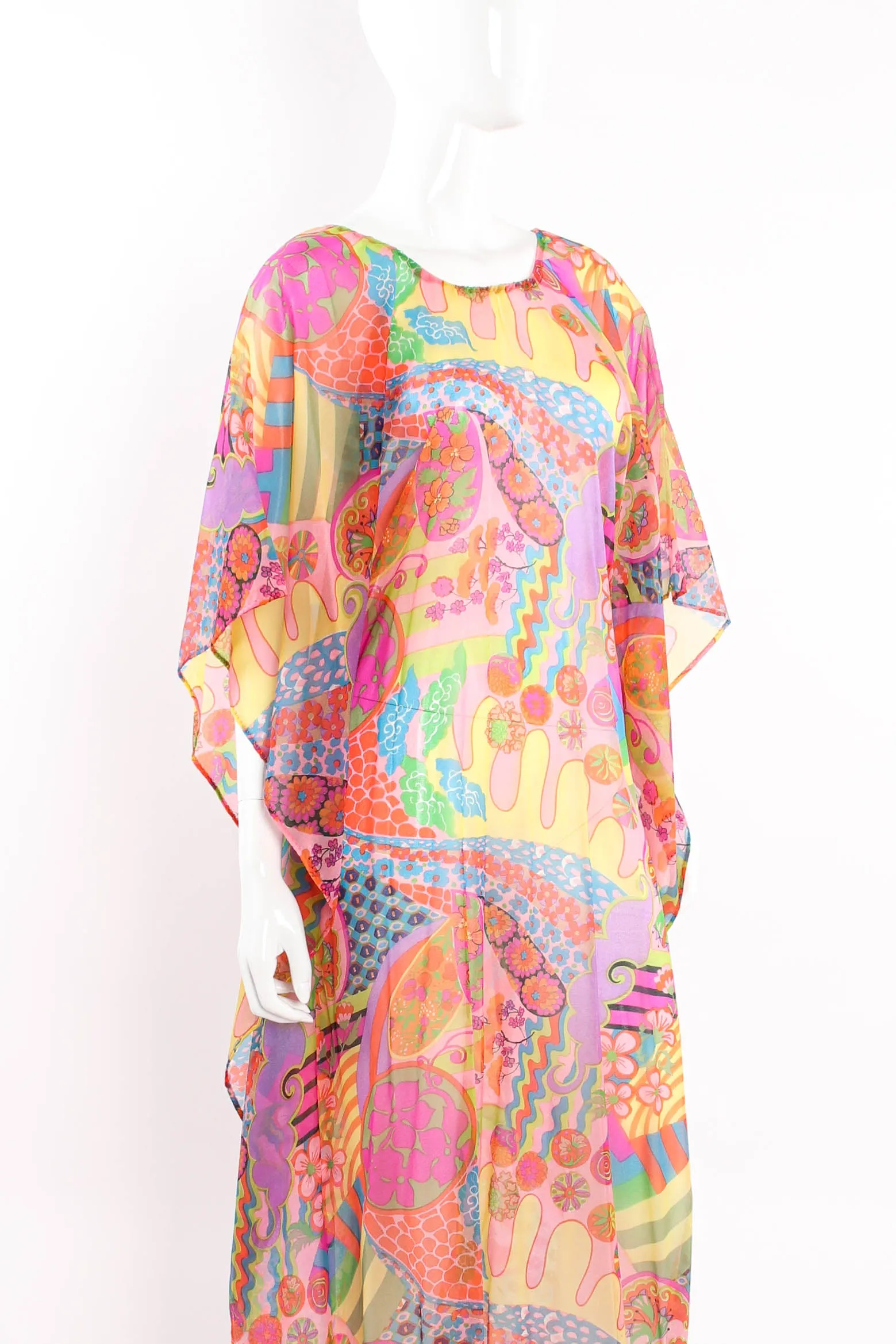 Geometric Floral Caftan