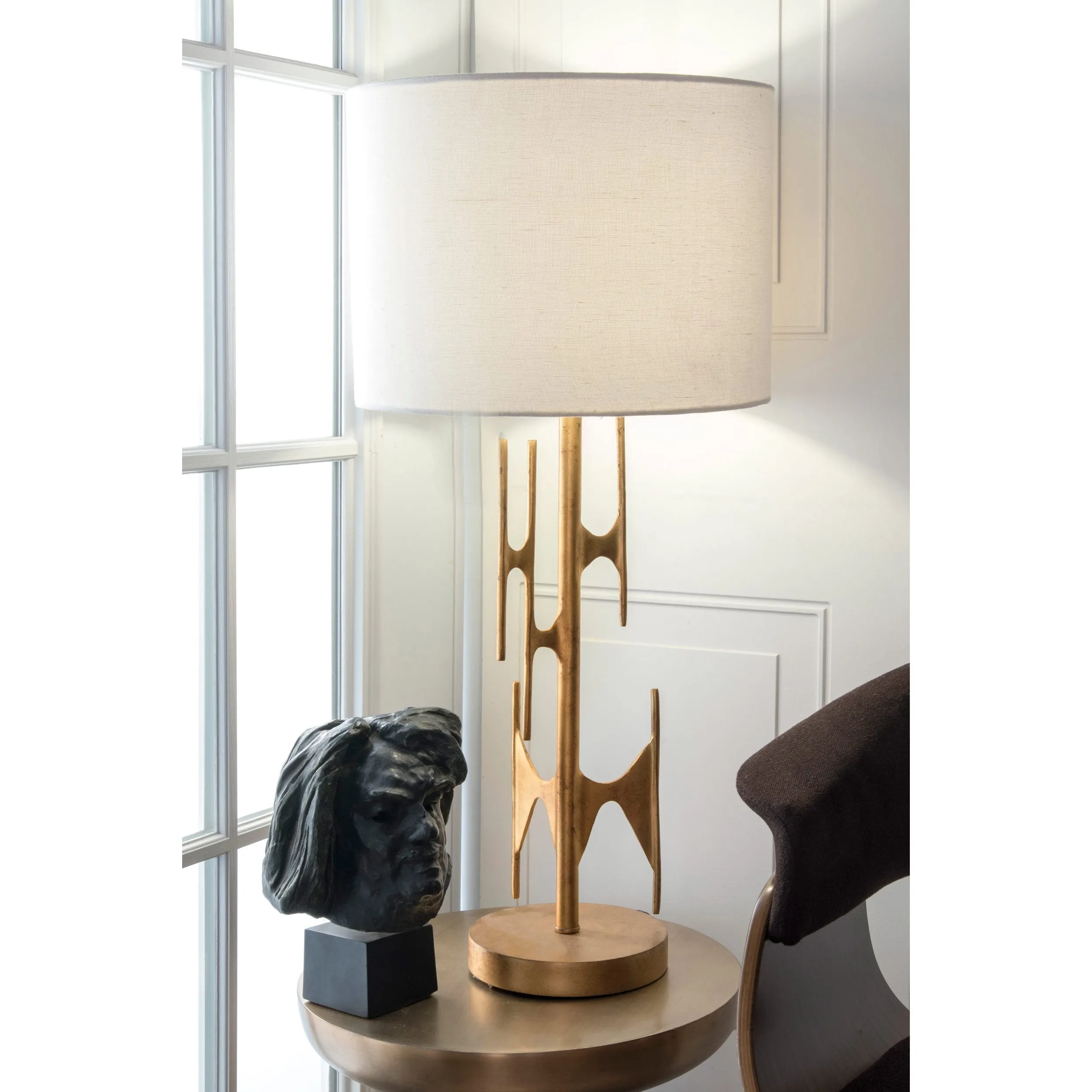 GOLD METAL TABLE LAMP - 30