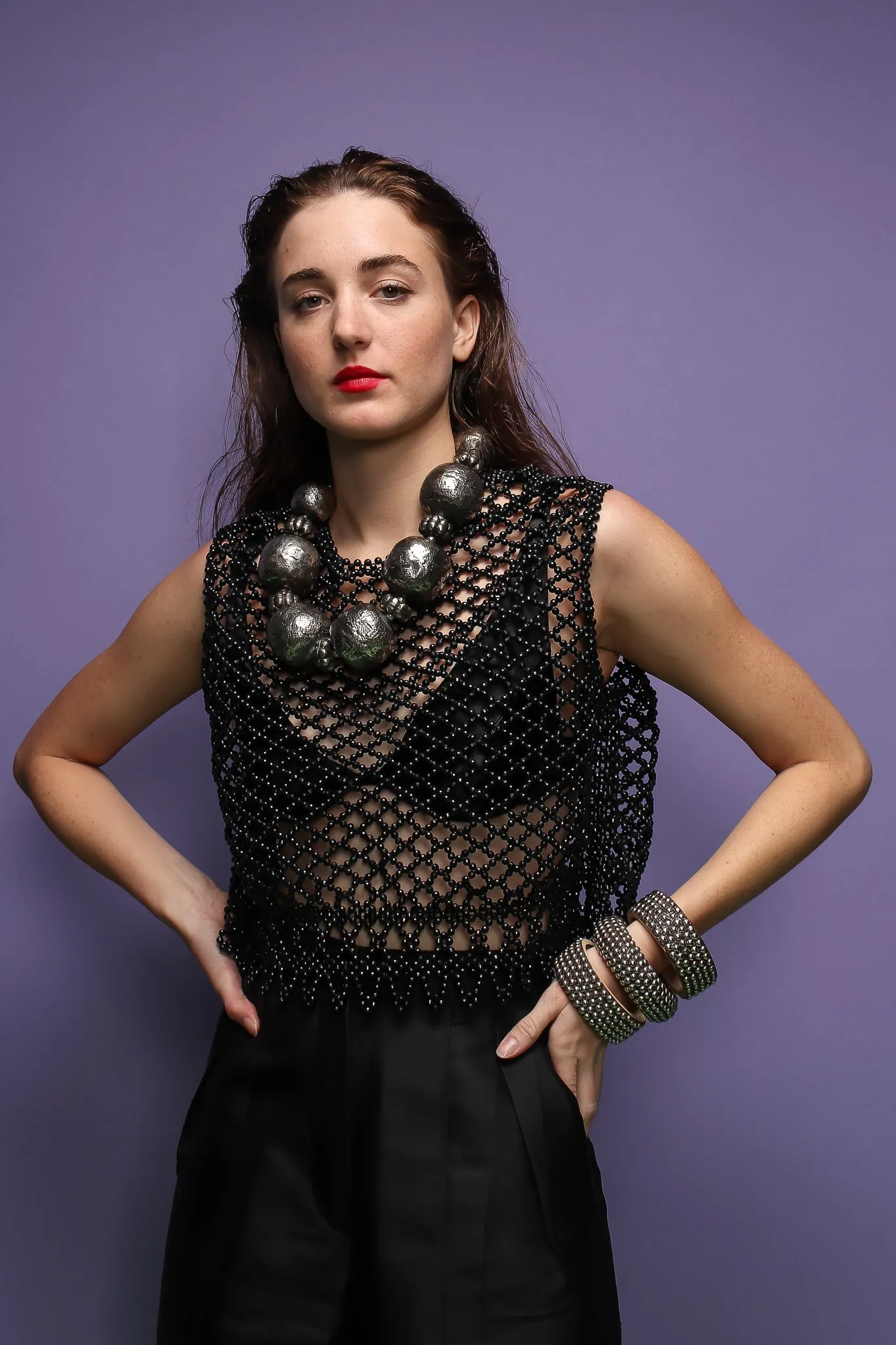 Hammered Ball Collar