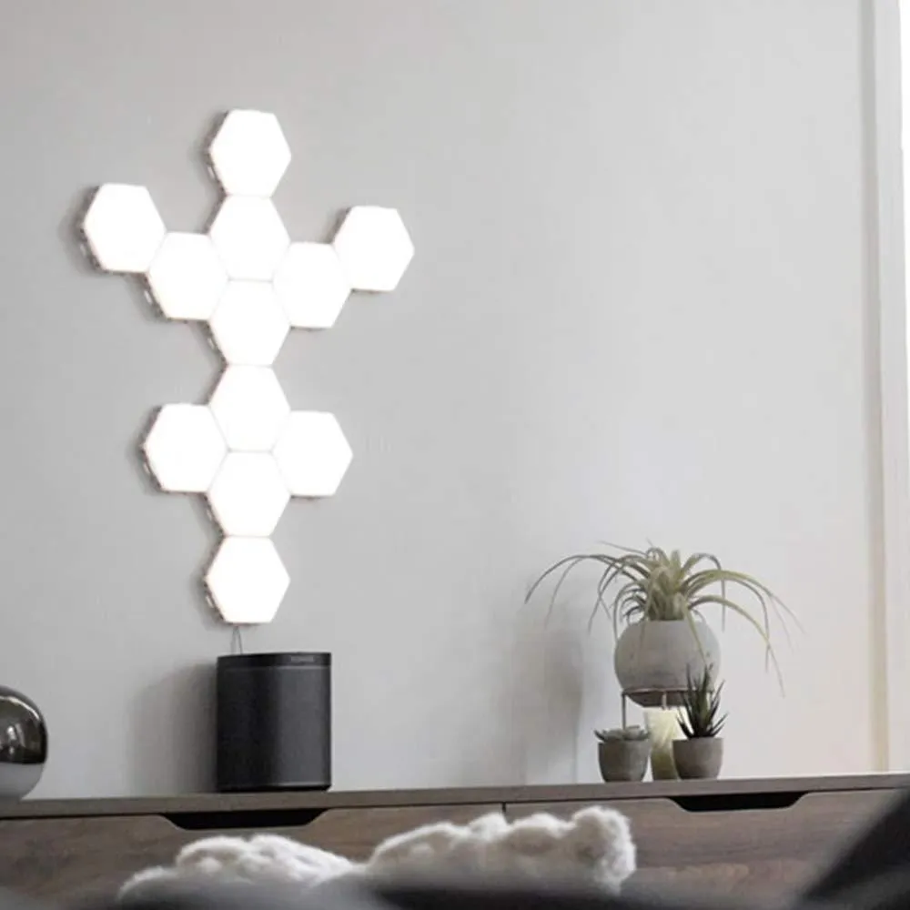 Hexagonal LED Touch Lamp