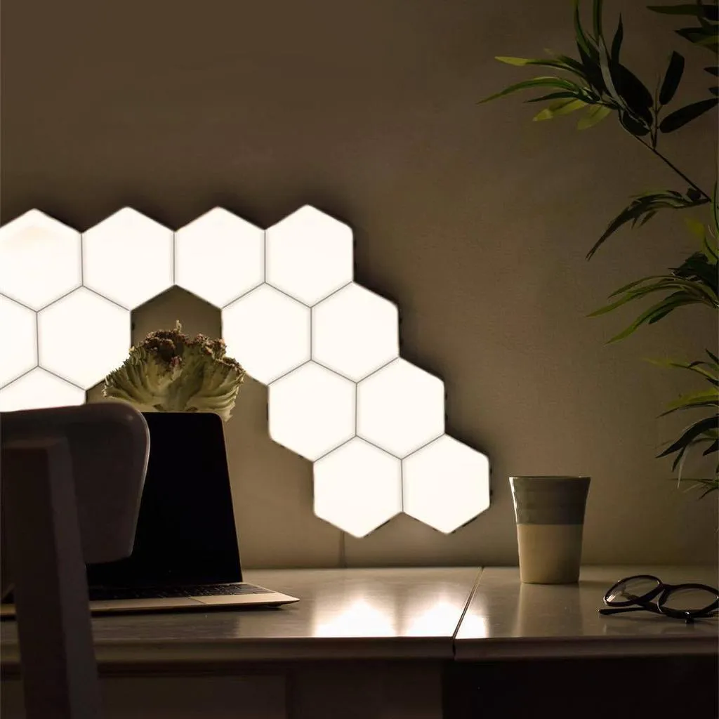 Hexagonal LED Touch Lamp
