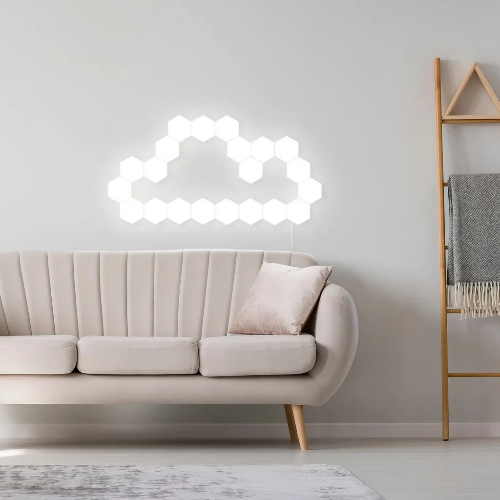 Hexagonal LED Touch Lamp