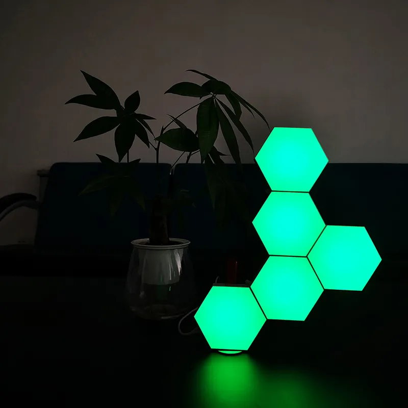 Hexagonal LED Touch Lamp