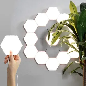 Hexagonal LED Touch Lamp