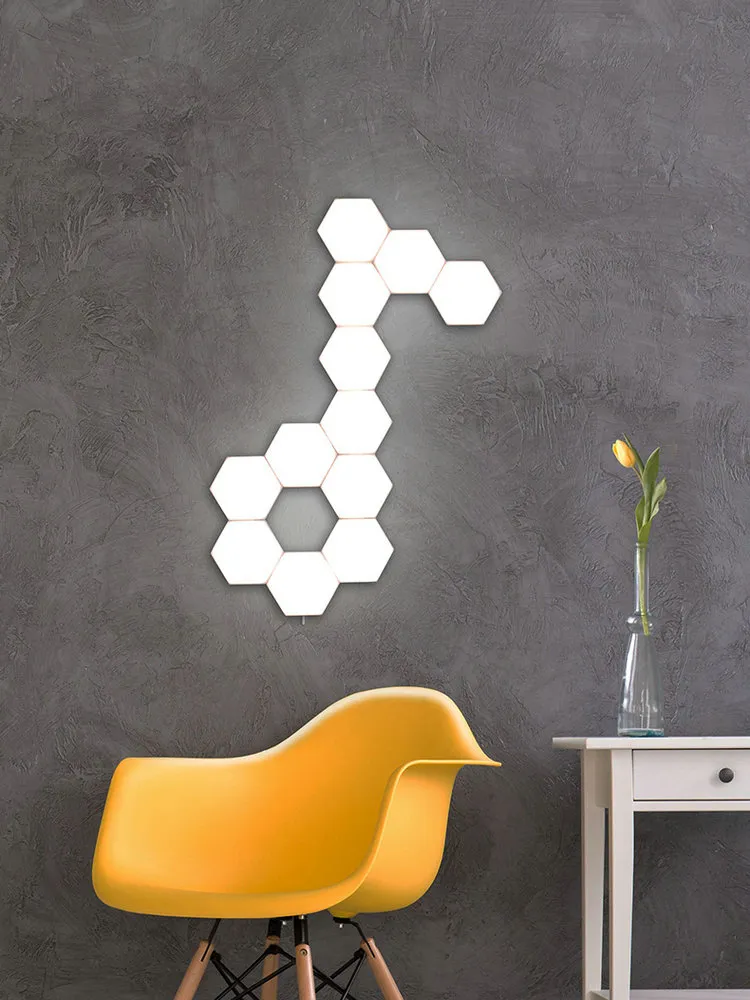 Hexagonal LED Touch Lamp