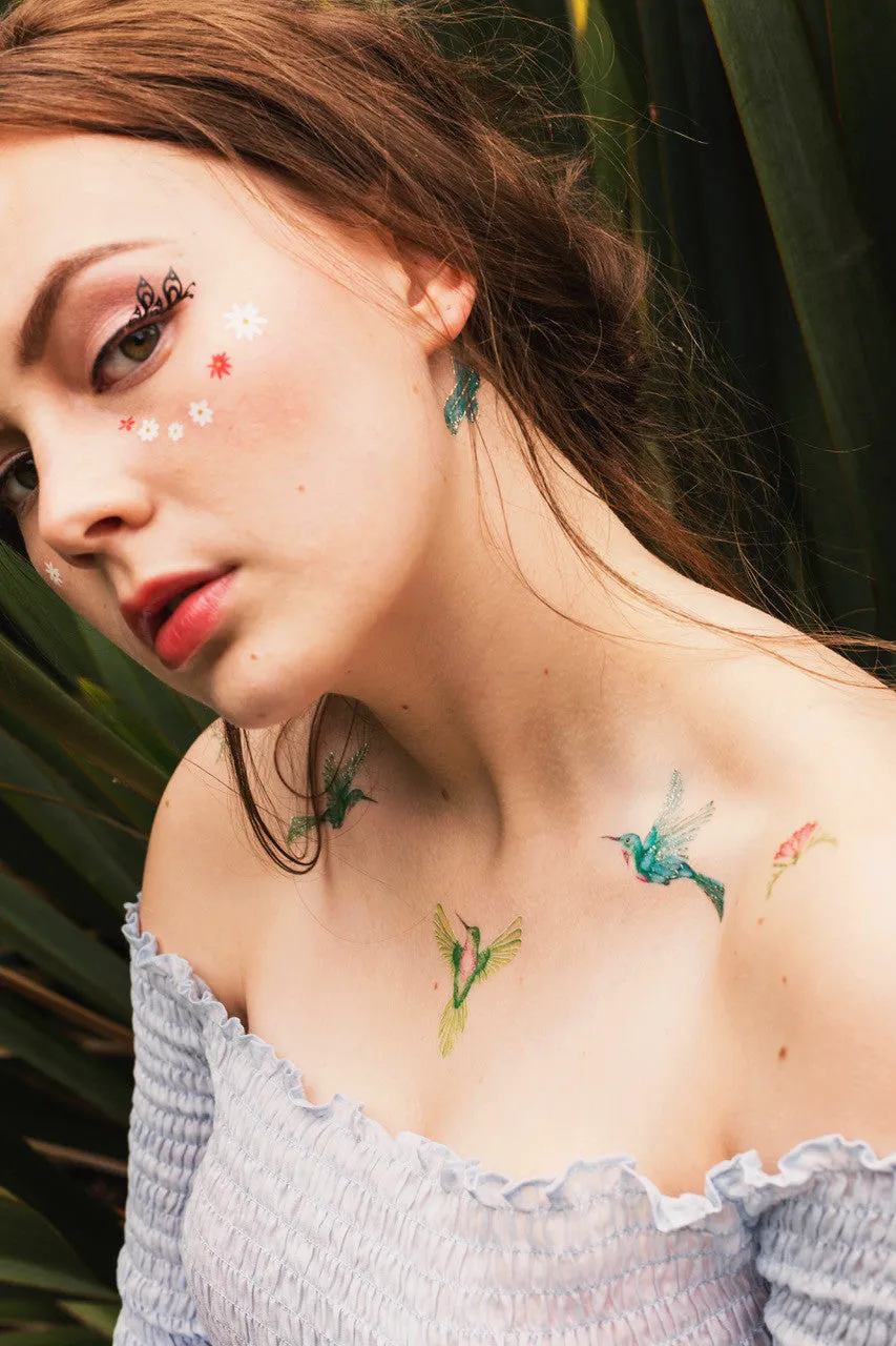 Hummingbird Temporary Tattoo