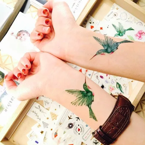 Hummingbird Temporary Tattoo