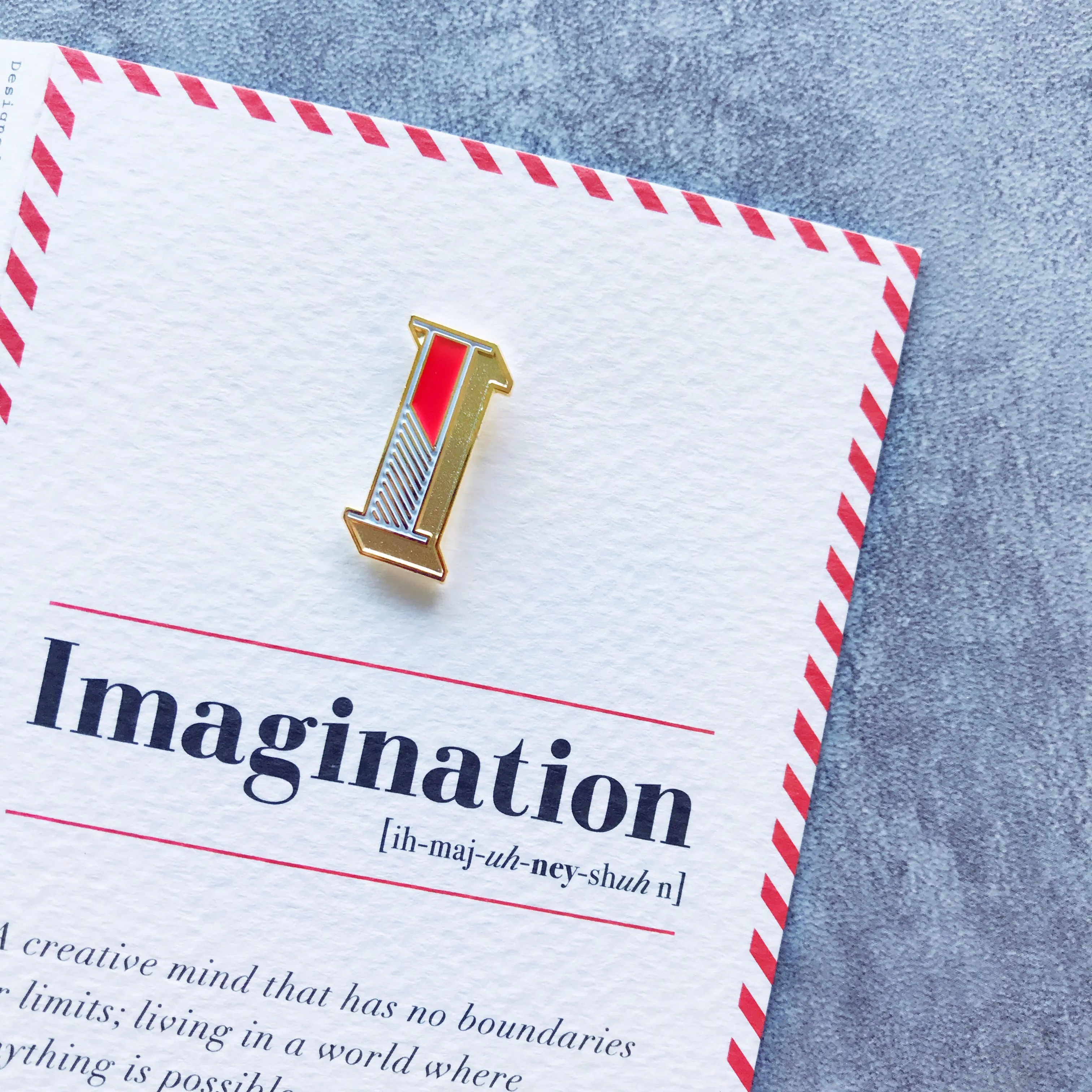 I/Imagination Pin Badge and Card