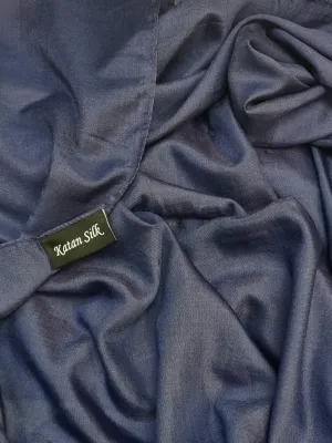 Katan Silk Hijab - Navy