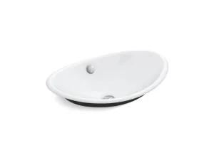 KOHLER K-5403-P5 Iron Plains 20-3/4" oval vessel bathroom sink