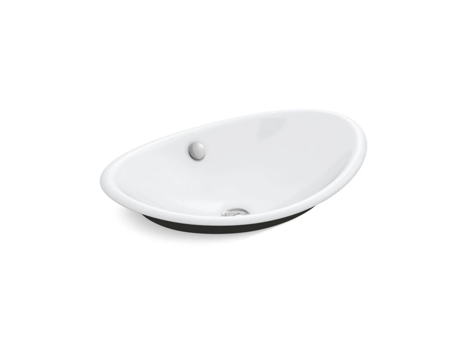 KOHLER K-5403-P5 Iron Plains 20-3/4" oval vessel bathroom sink