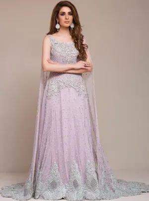 Lavender Color Wedding Gown