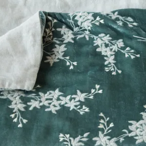 Lynette Bed End Blanket - Eucalyptus