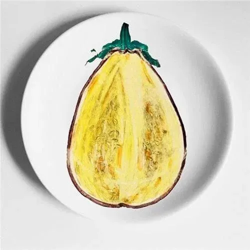 Maia Fruit Printed Ceramic Plate