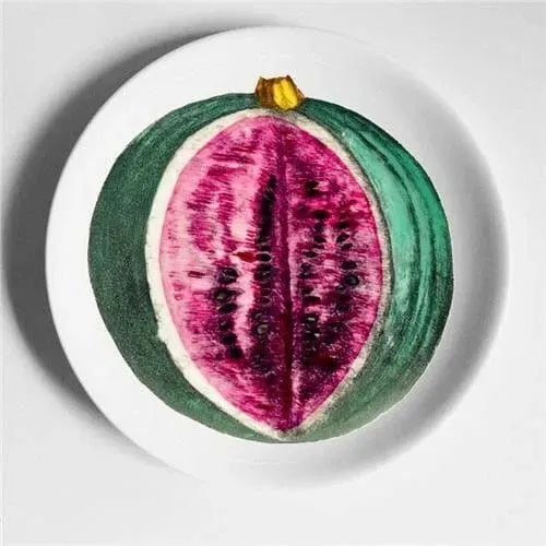 Maia Fruit Printed Ceramic Plate