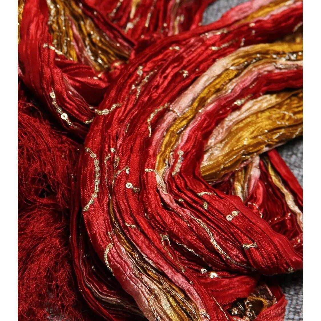 Men - Maroon Silk Blend Stole