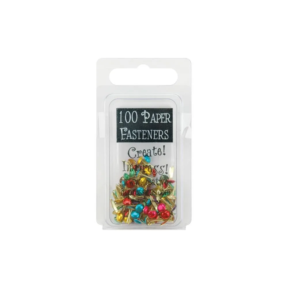 Metallic Mini Round Brads x100 90193