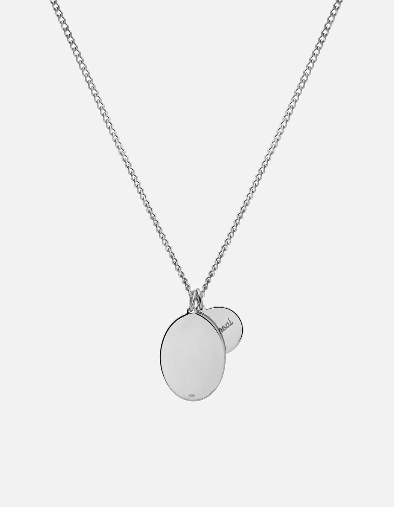 Mini Dove Necklace, Sterling Silver/Sand