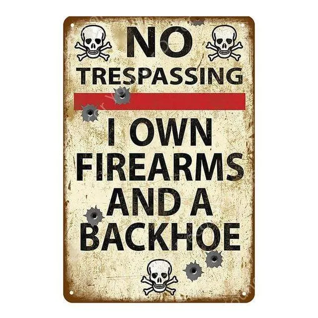 No Trespassing Warning Sign
