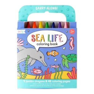 Ooly Sea Life Carry Along Colouring Book Set